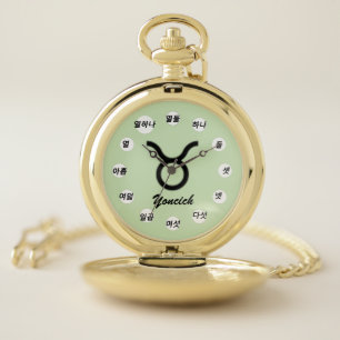 Taurus Zodiac Symbol Standard (Kf) by K Yoncich Pocket Watch