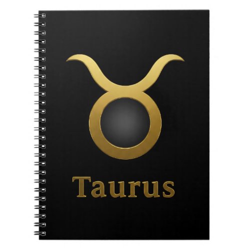 Taurus Zodiac / Taurus Symbol Notebook
