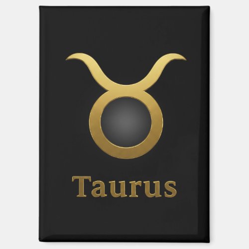 Taurus Zodiac / Taurus Symbol Refrigerator Magnet