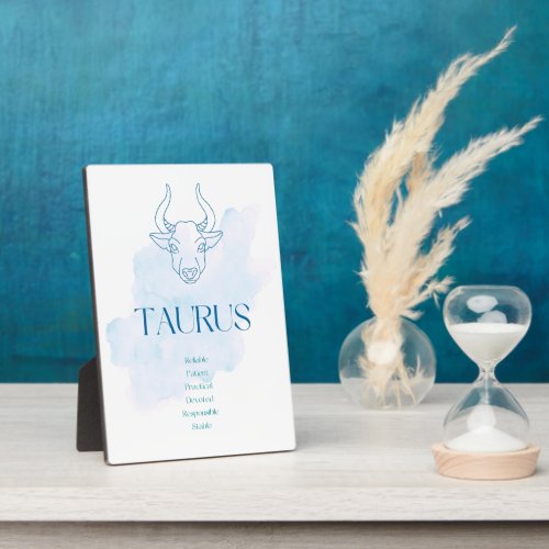 Taurus Zodiac Wooden Plaque