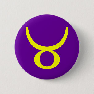 TAURUS, ZODIACAL SIGN BUTTON