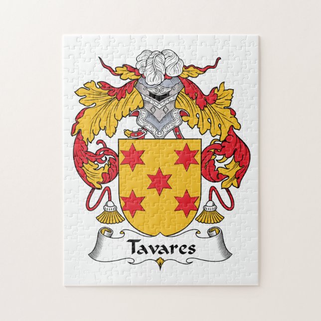 Tavares Family Crest Jigsaw Puzzle (Vertical)