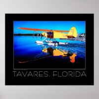 Tavares Florida Fine Art Seaplane Poster