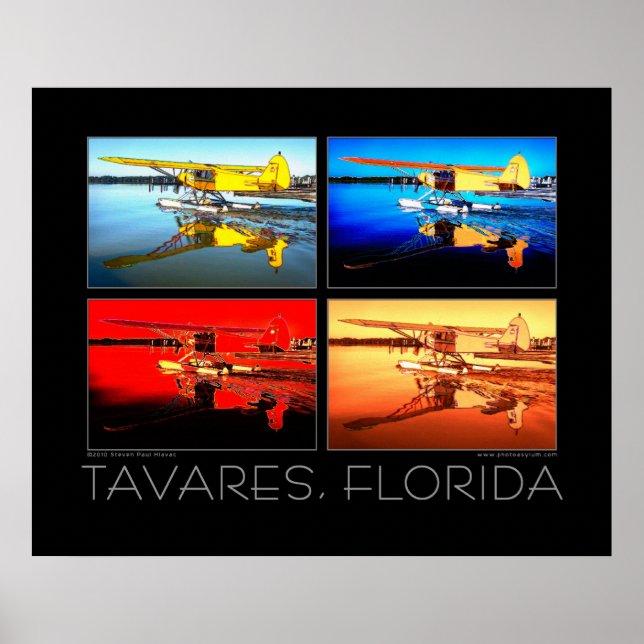 Tavares Florida Fine Art Seaplane Poster (Front)