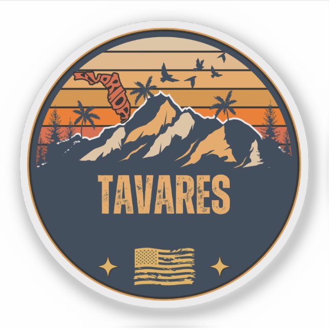 Tavares, Florida  Sticker (Front)