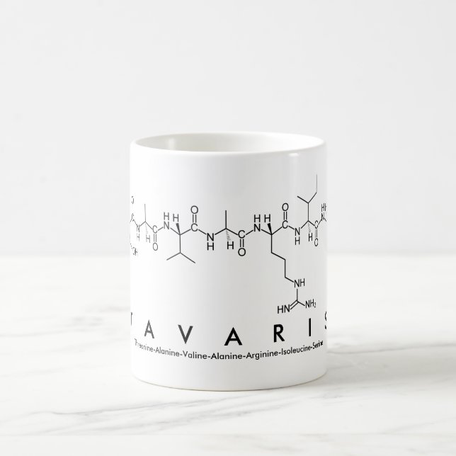 Tavaris peptide name mug (Center)