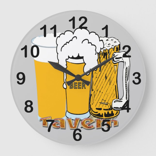 Tavern - Beer Round Wall Clock (Front)