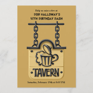 Tavern Sign Invitation