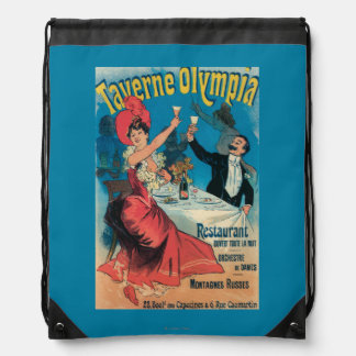Taverne Olympia Promotional Poster Drawstring Bag