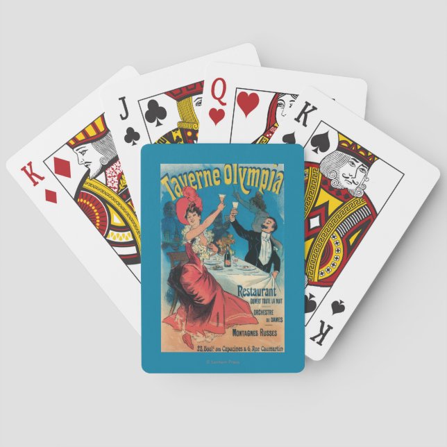 Taverne Olympia Promotional Poster Poker Cards (Back)