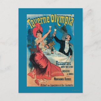 Taverne Olympia Promotional Poster Postcard