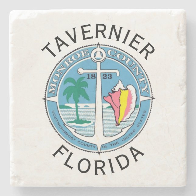 Tavernier - Florida Keys Stone Coaster (Front)