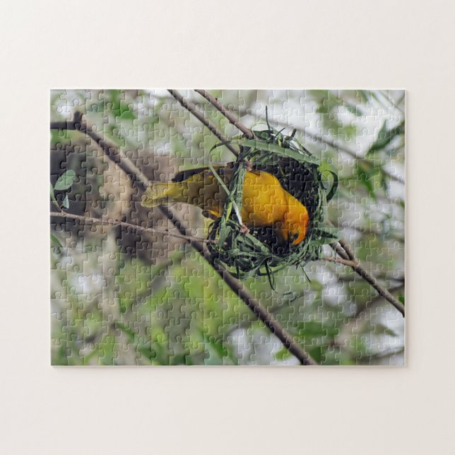 Taveta Golden Weaver Bird Jigsaw Puzzle (Horizontal)