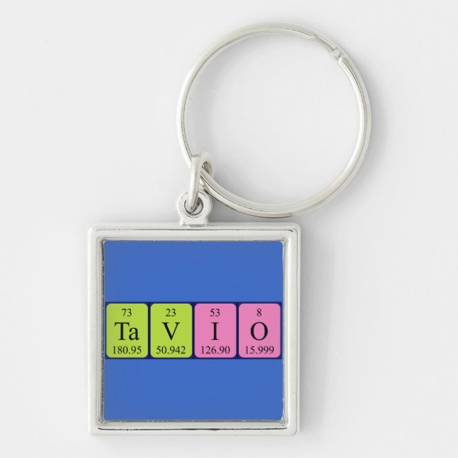 Tavio periodic table name keyring (Front)