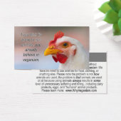 TAVS "Why veganism?" Business Cards (Desk)
