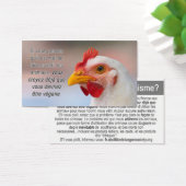 TAVS "Why veganism?" Business Cards in French (Desk)