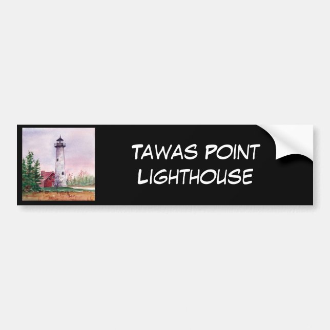Tawas Point Light, Bumper Sticker (Front)