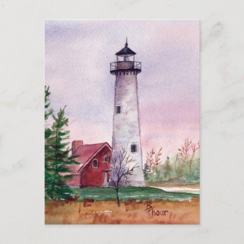 Tawas Point Light Postcard