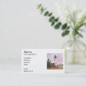 Tawas Point Lighthouse Business Cards (Standing Front)
