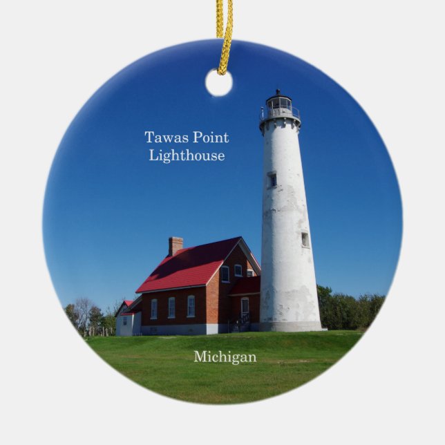Tawas Point Lighthouse ornament (Front)