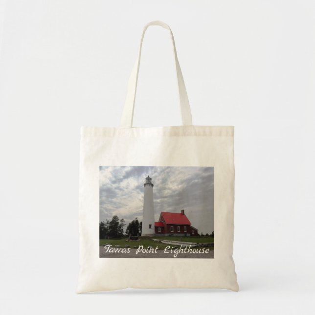Tawas Point Lighthouse Tote Bag (Front)