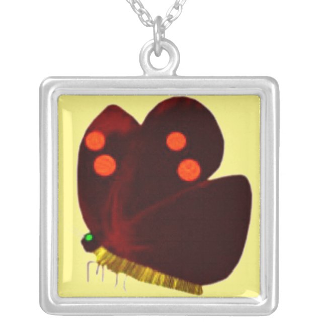 Tawny Butterfly Necklace (Front)