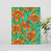 Tawny dailily flowers (Standing Front)