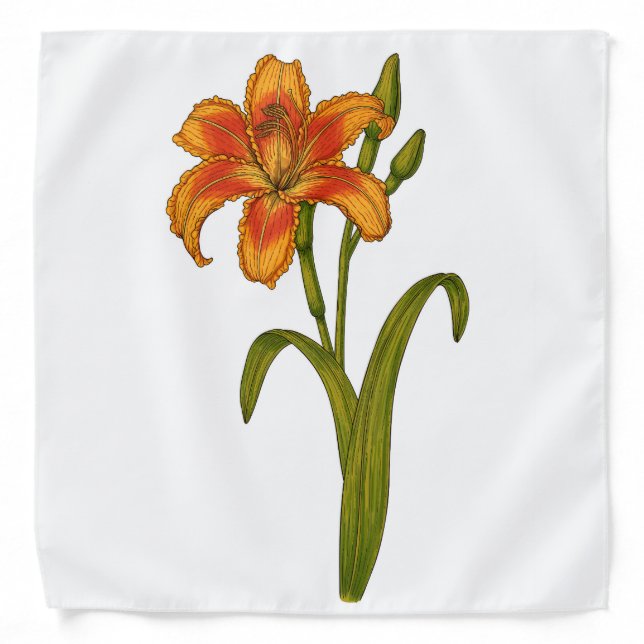 Tawny daylily bandana (Front)