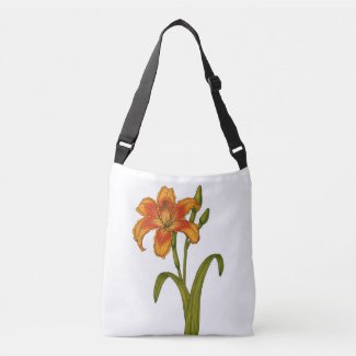 Tawny daylily crossbody bag