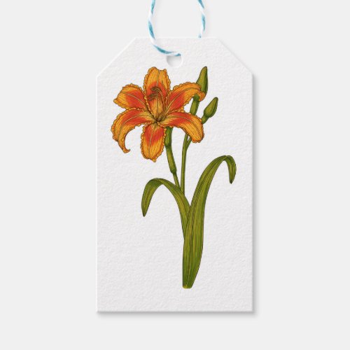 Tawny daylily gift tags