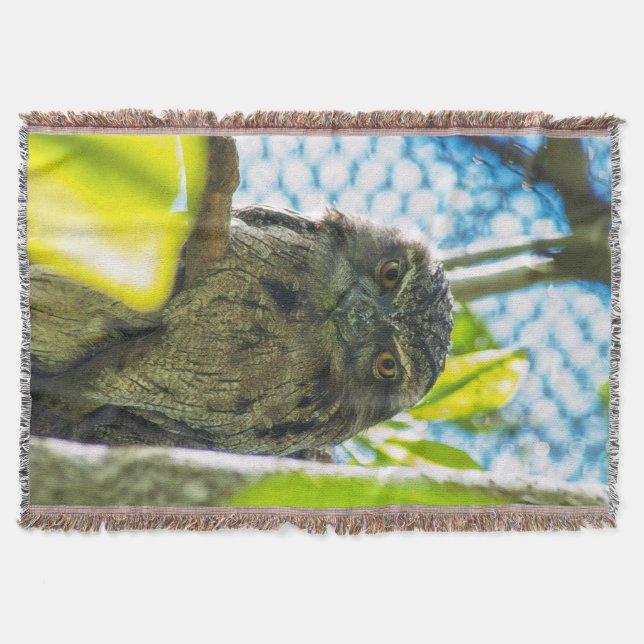 Tawny is No Owl Throw Blanket (Front)