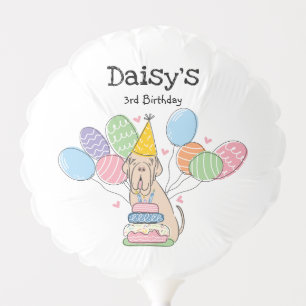 Tawny Neapolitan Mastiff Dog Birthday Party Balloon