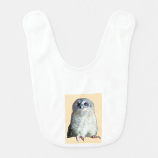 Tawny owlet pattern baby goods bib