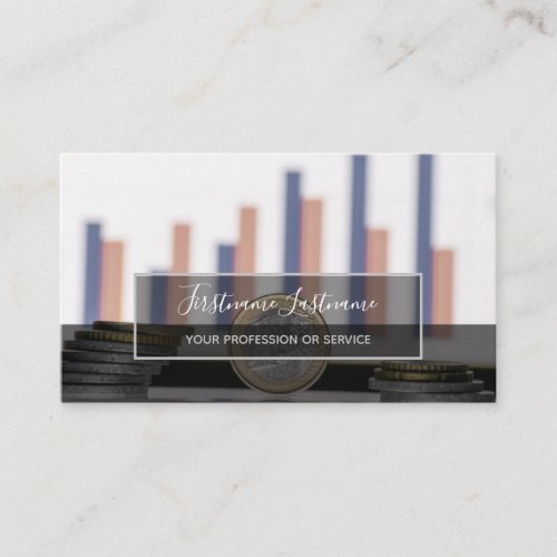 Tax accountant and currency financial experts busi business card