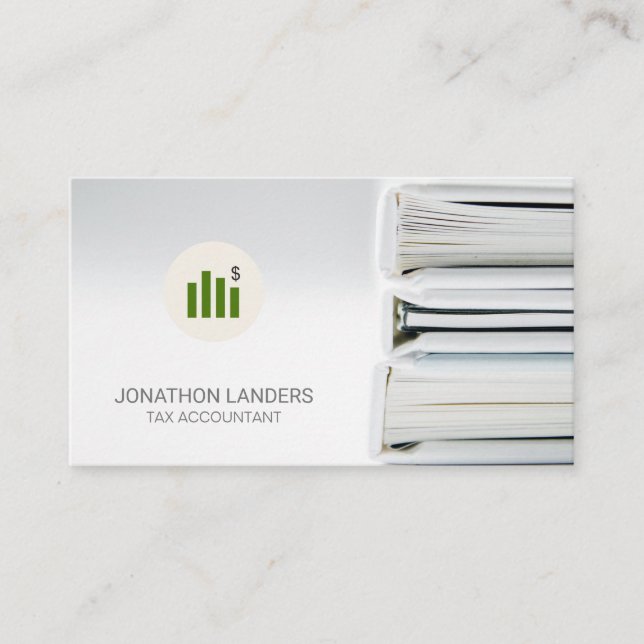 Tax Accountant | Binders Business Card (Front)