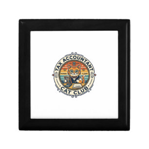 Tax Accountant Cat Cute Kitty Design - Tax Account Gift Box