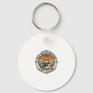Tax Accountant Cat Cute Kitty Design - Tax Account Keychain