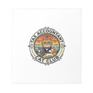 Tax Accountant Cat Cute Kitty Design - Tax Account Notepad