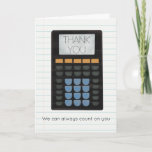 Tax Accountant CPA Math Teacher Thank You Card<br><div class="desc">Cover illustration by Cindy Bendel.</div>
