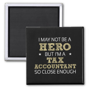 Tax Accountant Hero Humor Novelty Magnet