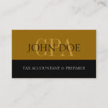 Tax Accountant S Stripe Cpa D Gold Business Card at Zazzle