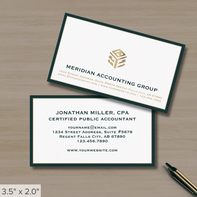 Tax Accounting Bookkeeping Business Card (Creator Uploaded)