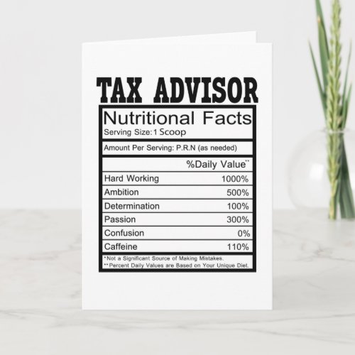 Tax Advisor Card