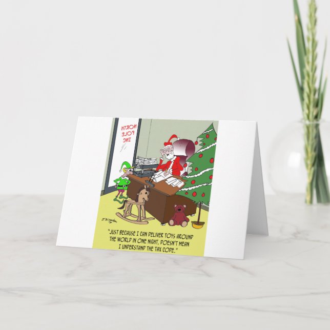 Tax Cartoon 9532 Holiday Card (Front)