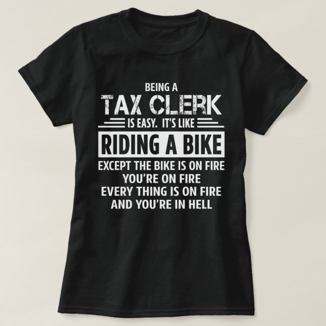 Tax Clerk T-Shirt (Design Front)