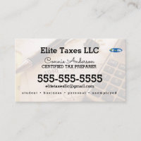 Tax Company Business Card