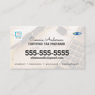 Tax Company Business Card