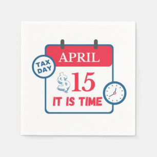 Tax day napkins