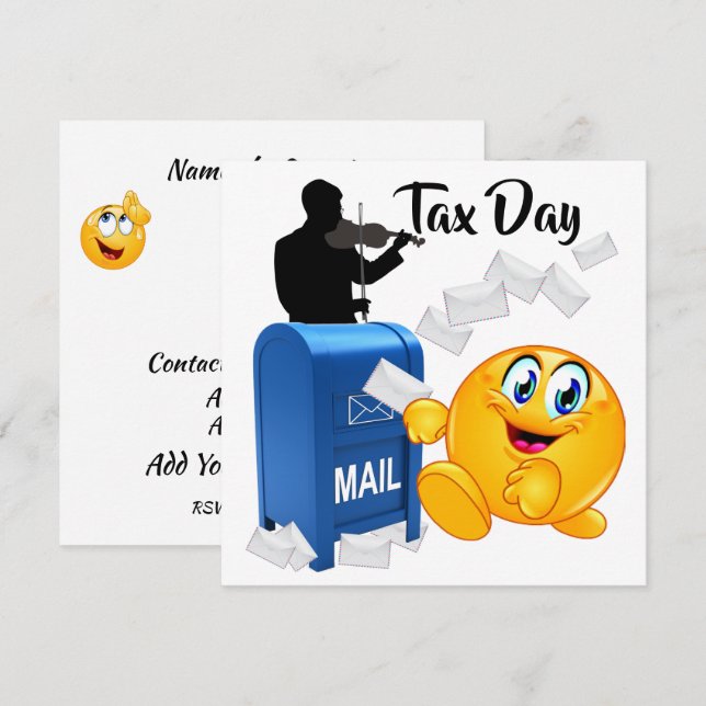 Tax Day Party Invitation (Front/Back)