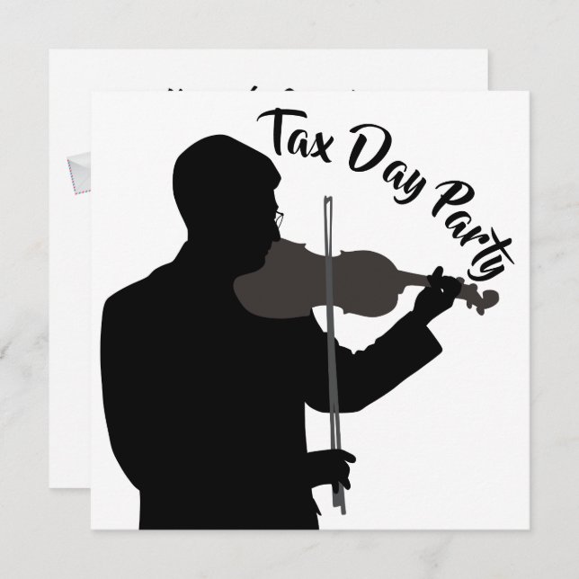 Tax Day Party Invitation (Front/Back)